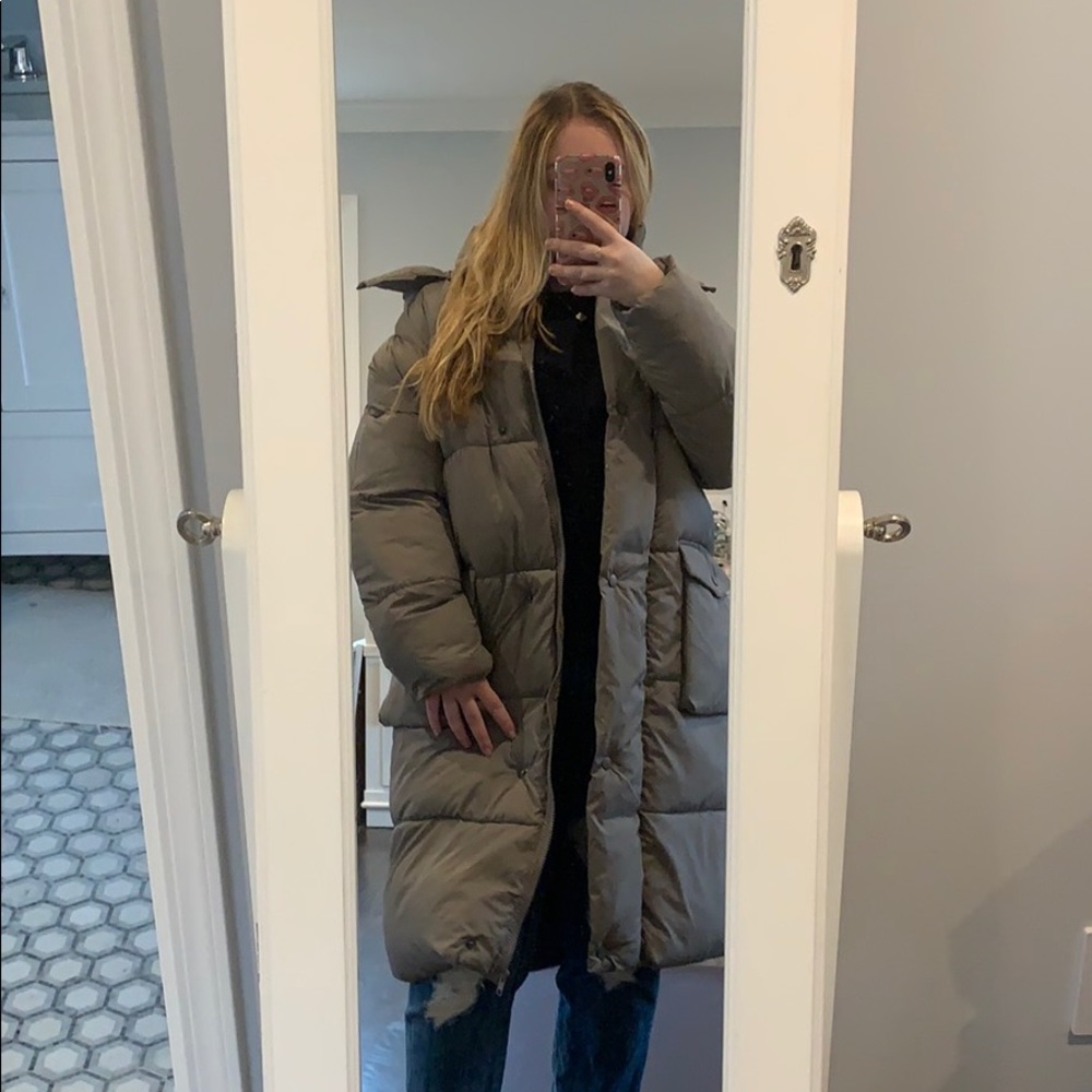 Longline puffer jacket